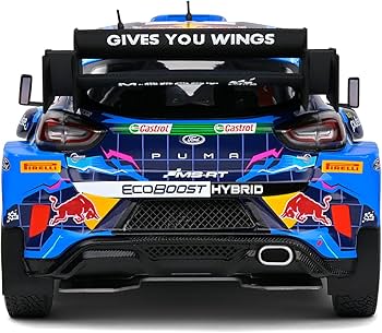 Amazon.com: Solido 1:18 Ford Puma RALLY1 Hybrid Blue #8 TANAK